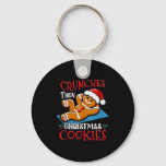 Christmas Gingerbread Man Cookie Funny Quote Worko Keychain