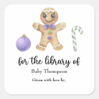 Christmas gingerbread man - for the library of