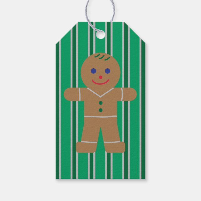 Christmas Gingerbread Man Gift Tags (Front)