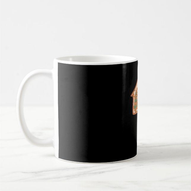 Christmas Gingerbread Man House Funny Xmas Gingerb Coffee Mug (Left)