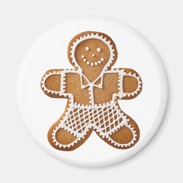 Christmas Gingerbread Man Magnet (Front)