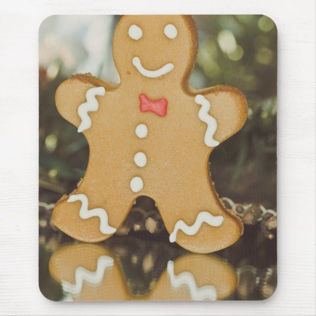 Christmas gingerbread man mouse pad (Front)