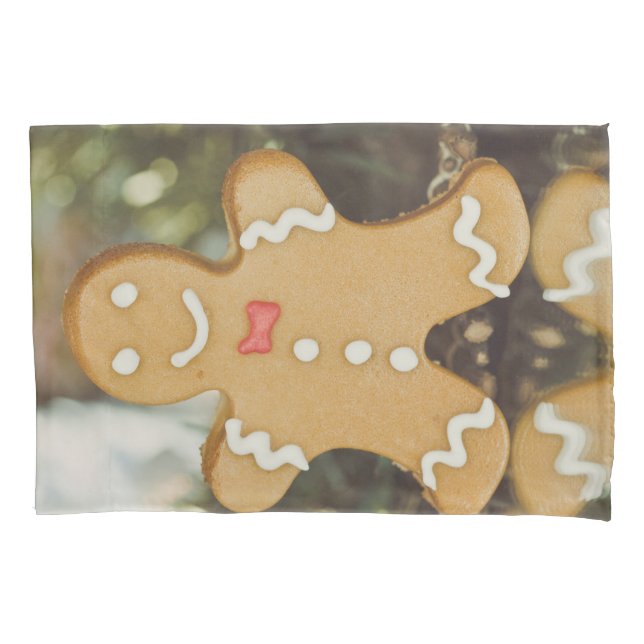 Christmas gingerbread man pillow case (Front)