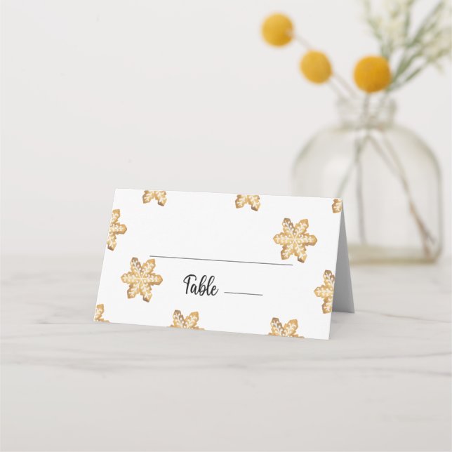 Christmas gingerbread man  place card (Front)