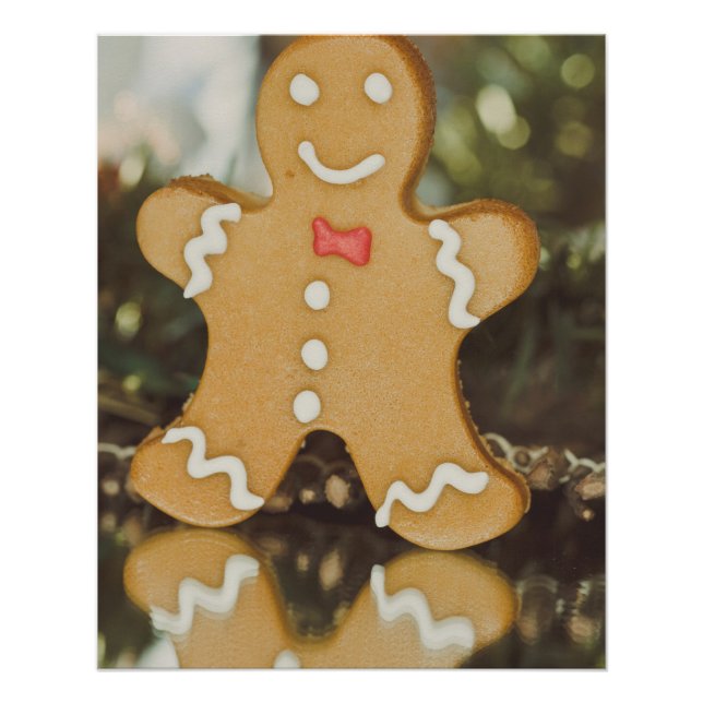 Christmas gingerbread man poster (Front)