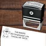 Christmas Gingerbread Man Return Address Self-inking Stamp<br><div class="desc">Celebrate the magic of Christmas with our Baking Spirits Bright pun design, featuring a cute little gingerbread man cookie. This product was designed to coordinated with the “Baking Spirits Bright Gingerbread Cookie Collection”. So grab some Christmas cards or invitations from the collection and this self stamping return address stamp will...</div>