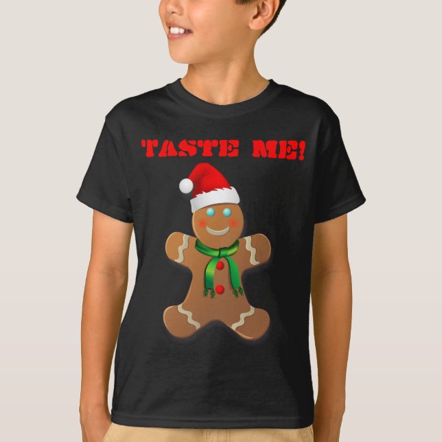 Christmas Gingerbread Man T-Shirt (Front)