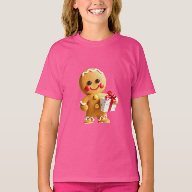 Christmas gingerbread man T-Shirt (Front)