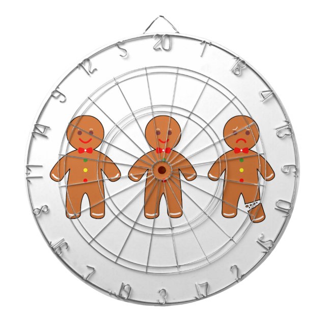 Christmas gingerbread men dart board (Front)