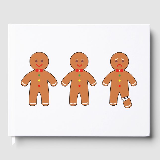 Christmas gingerbread men guest book (Front)