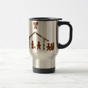 christmas gingerbread nativity travel mug