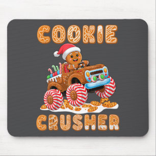 Christmas Gingerbread Pajamas Cookie Crusher Monst Mouse Pad
