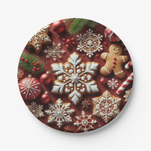 Christmas Gingerbread Paper Plates. Plates