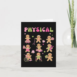Christmas Gingerbread PT Physical Therapy Assistan Card