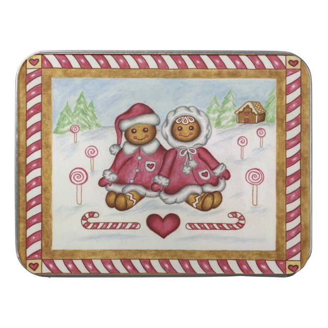 Christmas Gingerbread Puzzle Tin Gift (Case Horizontal)