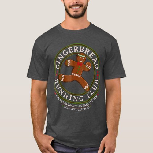 Christmas Gingerbread Running Club T_Shirt