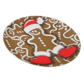 Christmas Gingerbread Santa Claus Plate (Right Side)