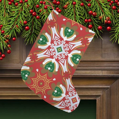 Christmas Gingerbread Small Christmas Stocking