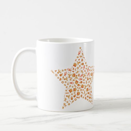 Christmas Gingerbread Star  Mug
