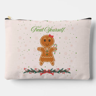Christmas Gingerbread Woman Accessory Pouch