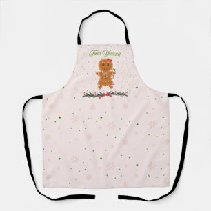 Christmas Gingerbread Woman Apron