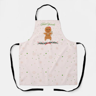 Christmas Gingerbread Woman Apron