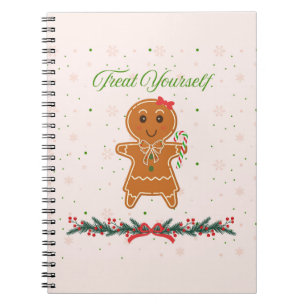 Christmas Gingerbread Woman Notebook
