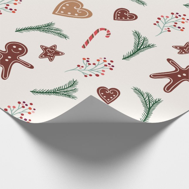 Christmas Gingerbread Wrapping Paper (Corner)