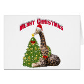 Christmas Giraffe (Front Horizontal)