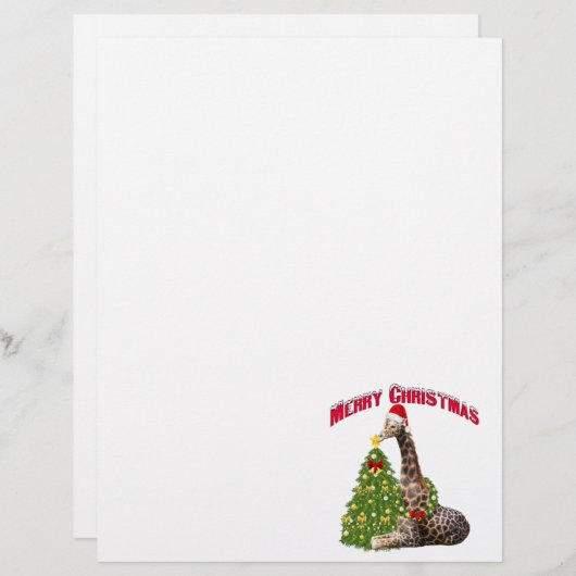 Christmas Giraffe (Front/Back)