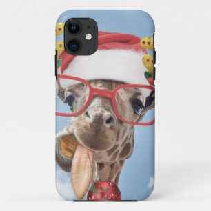 Christmas giraffe iPhone 11 case