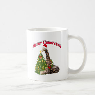 Christmas Giraffe Coffee Mug