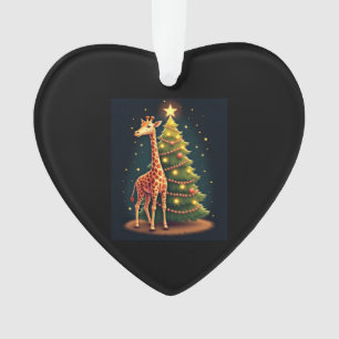 Christmas Giraffe Official Tree Topper Funny Tall Ornament