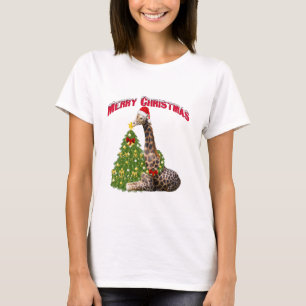 Christmas Giraffe Sleepshirt Shirt Dress