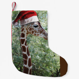 Christmas Giraffe Small Christmas Stocking