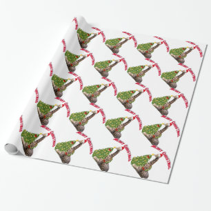 Christmas Giraffe Wrapping Paper