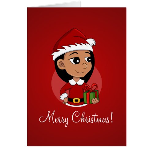 Christmas girl cartoon