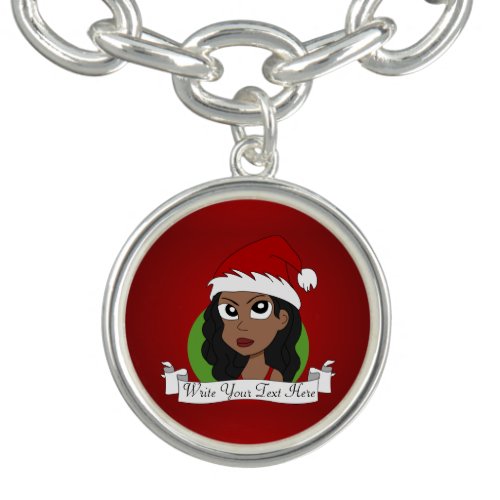 Christmas girl cartoon bracelet