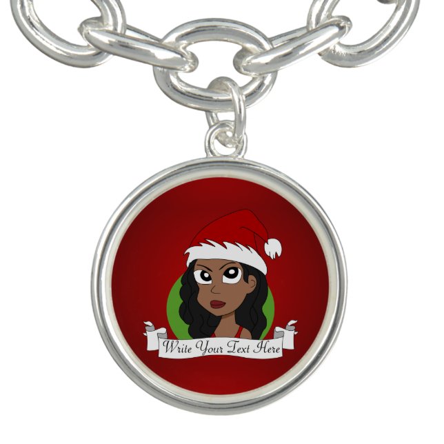 Christmas girl cartoon bracelet (Design)