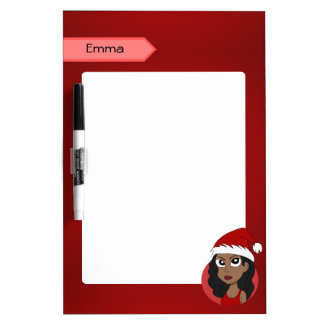 Christmas girl cartoon dry erase board