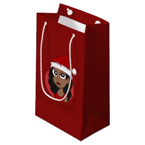 Christmas girl cartoon small gift bag