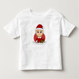 Christmas girl cartoon toddler t-shirt