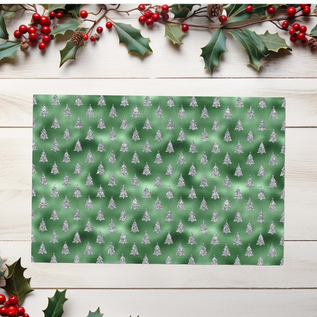 Christmas Glam glitter LookGreen Sparkle Trees  Tissue Paper (Creator Uploaded)