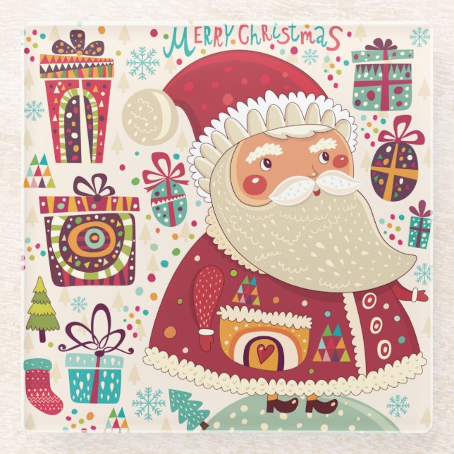 Christmas Glass Coaster (Front)