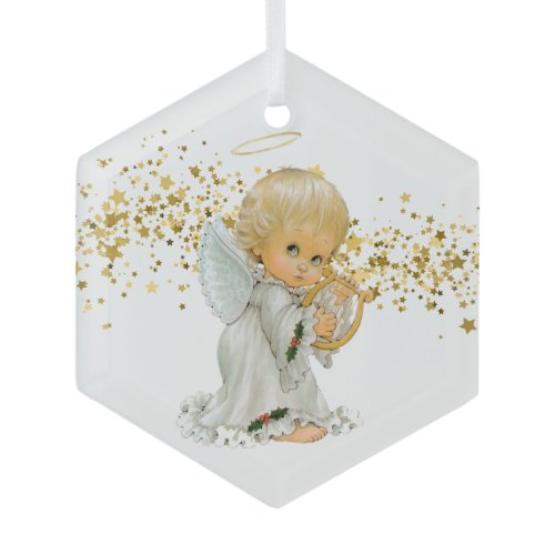 Christmas Glass Ornament-Little Angel  Ornament