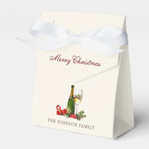 Christmas Glitter Cocktail Party Favor Boxes