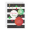 Christmas Glitter Ornament Party Invitations