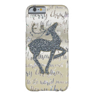 Christmas Glitter Reindeer Holiday Phone Case
