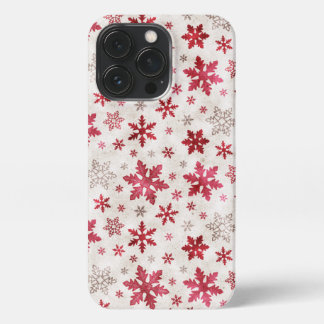 Christmas Glitter Snowflakes All Options iPhone 13 iPhone 13 Pro Case