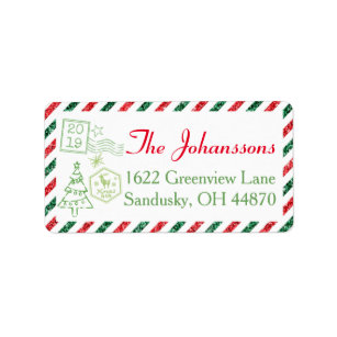 Christmas Labels – Christmas Address Labels | Zazzle